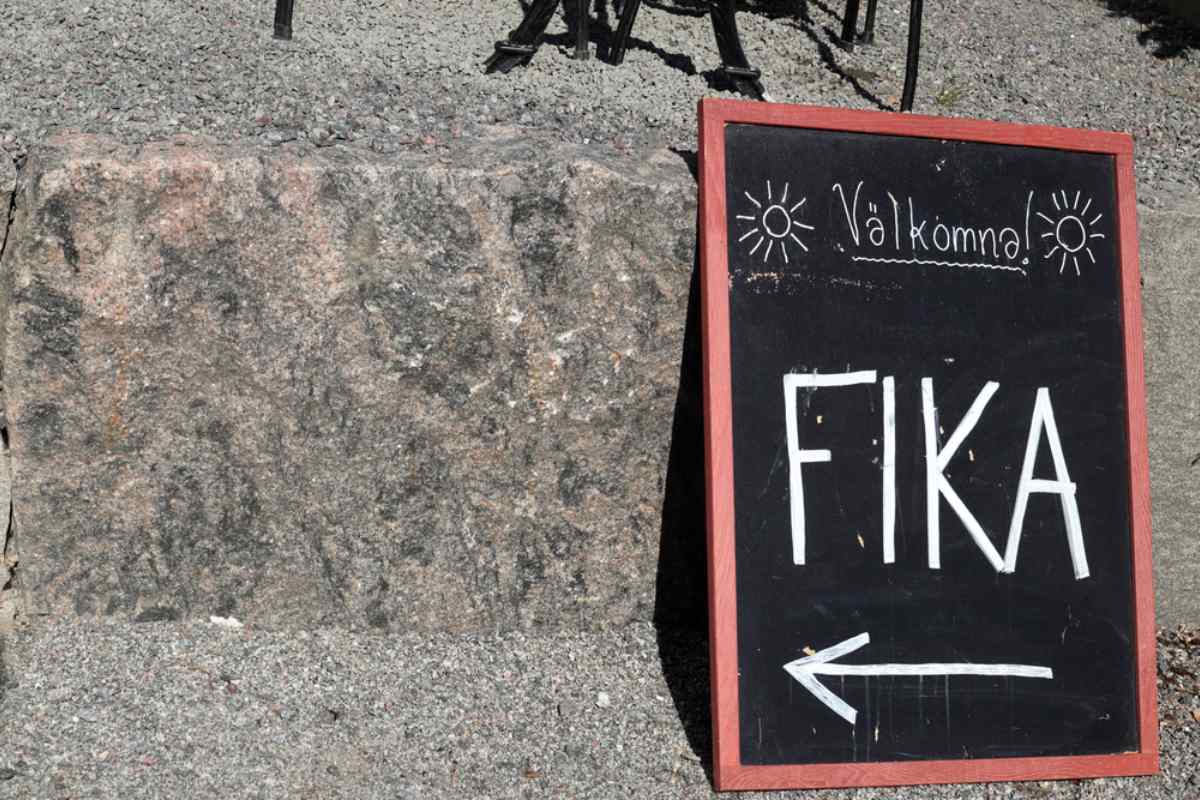 Swedish Fika board sign