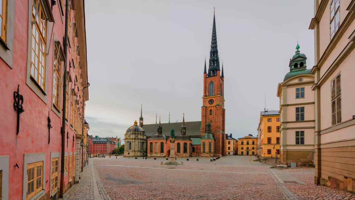 Panoramablick auf die Riddarholmskirche