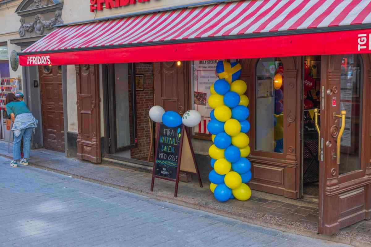 Butik som firar Sveriges nationaldag