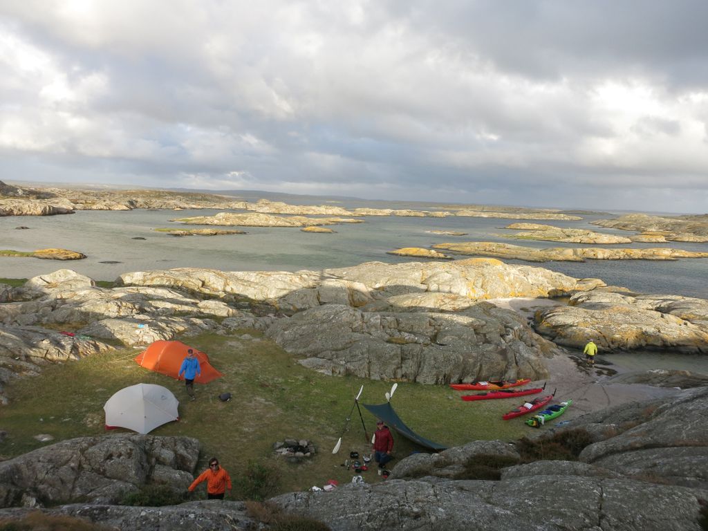 Enjoying camping in Gothenburg